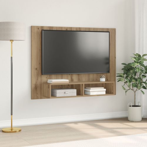 Vidaxl Meuble Tv Mural Chêne Artisan 120 X 23,5 X 90 Cm