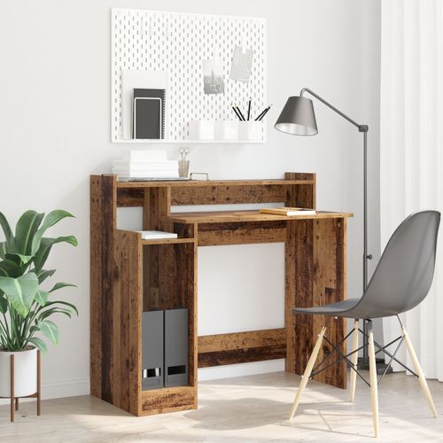 Vidaxl Bureau Vieux Bois 97 X 45 X 90 Cm Bois D'ingénierie