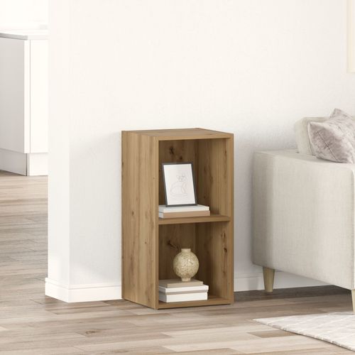 Vidaxl Meuble Tv Avec Stockage Chêne Artisanal Bois D'ingénierie