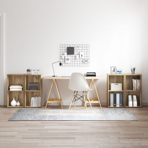 Vidaxl Ensemble Meuble Tv 4 Pcs Chêne Artisan 72 X 35 X 36.5 Cm