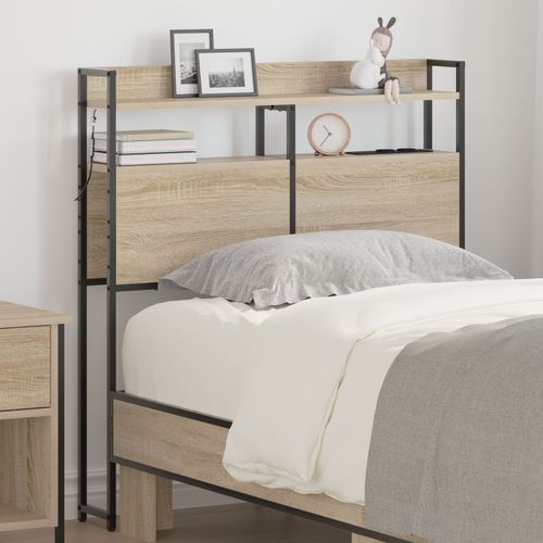 Vidaxl Tête De Lit De Rangement Chêne Sonoma 100 Cm Bois D'ingénierie