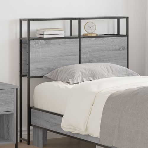 Vidaxl Tête De Lit De Rangement Gris Sonoma 100 Cm Bois D'ingénierie