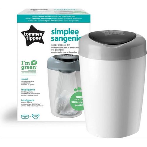 Tommee Tippee Simplee Sangenic Nappy Disposal Bin Grey