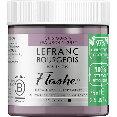Flashe Bio Based Peinture Acrylique Pot De 75ml Gris Oursin Série 2