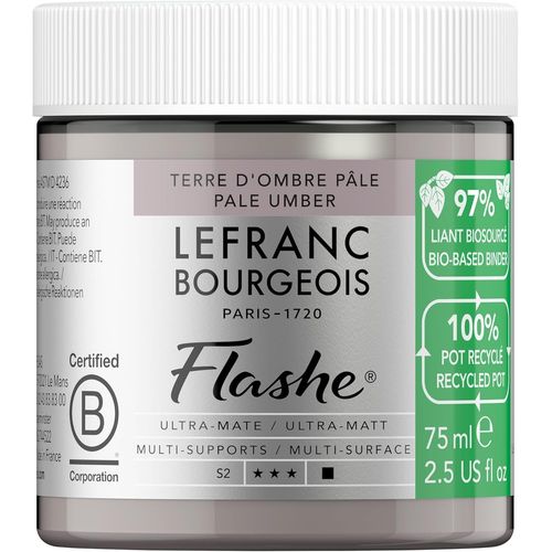 Flashe Bio Based Peinture Acrylique Pot De 75ml Terre D'ombre Pâle Série 2