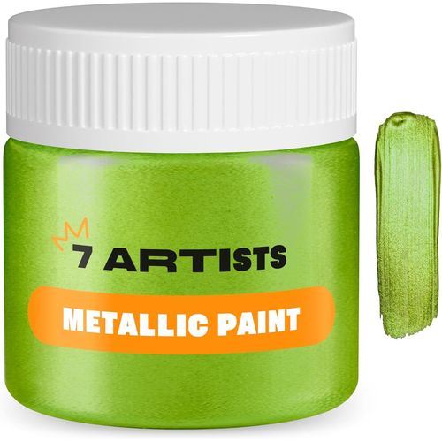 Peinture Acrylique Vert Metallique 50 ml Peinture Vert Sauge | Peinture Acrylique Vert Sapin Pailletée | Peinture Acrylique Métallisée Vert Olive | Peinture Vert Metallisee