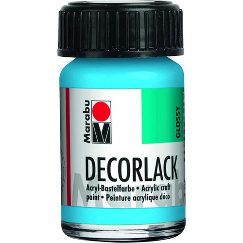 Vernis Décoratif Acrylique Bleu Clair 090, 15 Ml, Vernis Acrylique À Base D'eau, Résistant Aux Intempéries, À La Salive, Pour Peinture, Pochoir Et Technique De Serviette