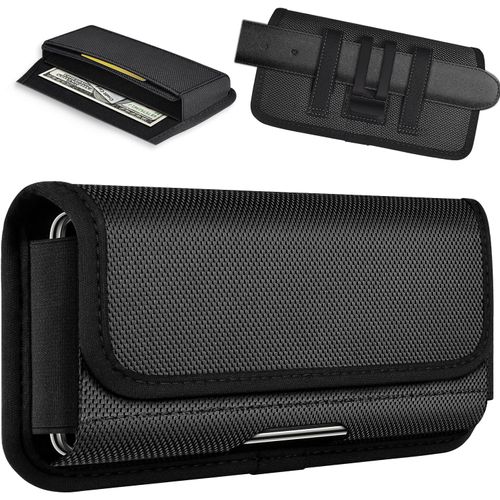 KAL-Holster Ceinture Homme Étui Pochette Telephone Portable Étuis Pour Iphone 11 12 13 Pro Samsung Galaxy S20 S21 S22 S23, (L)