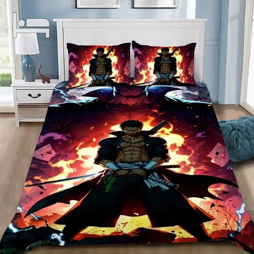 Parure De Lit Avec Housse De Couette Et Taie D'oreiller, Motif Anime, Luffy, Pour Adulte, Garcon Et Fille, Decoration De Chambre, Cadeau Pour Enfant, Taille Simple Ou Double