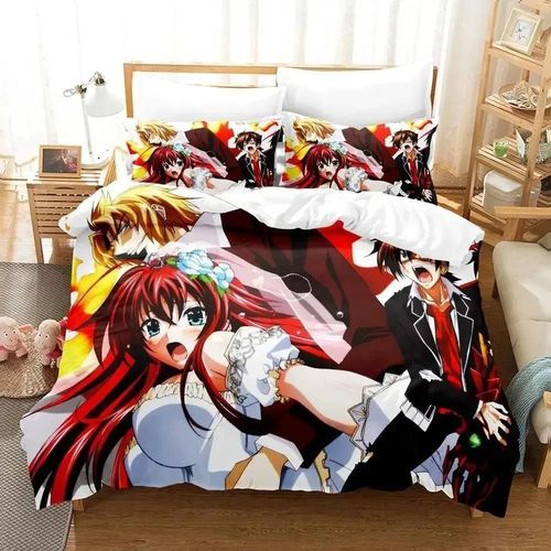 Nouvelle Parure De Lit Kawaii High School Dxd Pour Lit Simple, Double, Queen Size, King Size, Pour Chambre D'enfant Et Adulte, Housse De Couette, Lit Anime