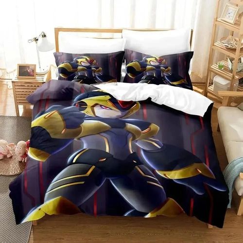 Parure De Lit Mega Man X Dive Pour Lit Simple, Double, Queen, King Size, Pour Chambre D'adulte, Garcon , Housse De Couette, Drap De Lit 3d Anime