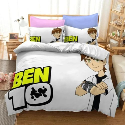 Parure De Lit Avec Housse De Couette Et Taie D'oreiller Pour Enfant Et Adulte, Motif Ben Alien Force 10, Motif Pirate, Pour Adolescents, Garcon S Et Filles, Taille Double, Queen Size