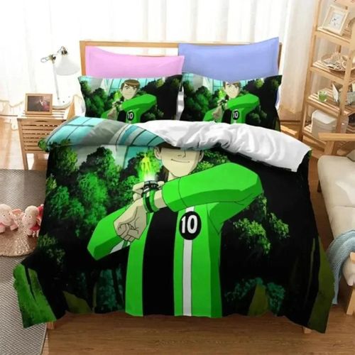 Parure De Lit Avec Housse De Couette Et Taie D'oreiller Pour Enfant Et Adulte, Motif Ben Alien Force 10, Motif Pirate, Pour Adolescents, Garcon S Et Filles, Taille Double, Queen Size