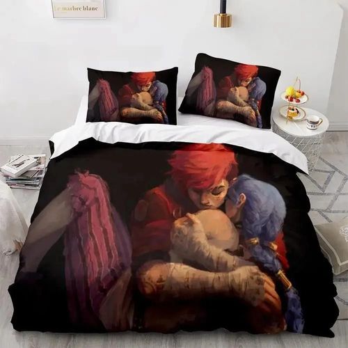 Parure De Lit Runaway Lol Jinx Pour Lit Simple, Double, Queen, King Size, Pour Chambre D'enfant Et Adulte, Housse De Couette