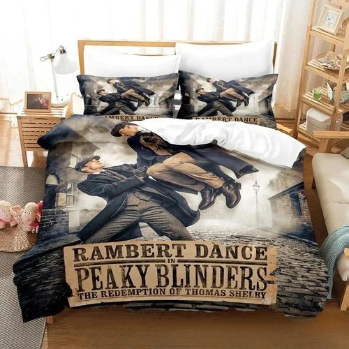 Parure De Lit Peaky Blinders Avec Housse De Couette Et Taie D'oreiller, Motif Imprime 3d, Pour Chambre D'enfant, Double, King Size, Garcon S Et Filles