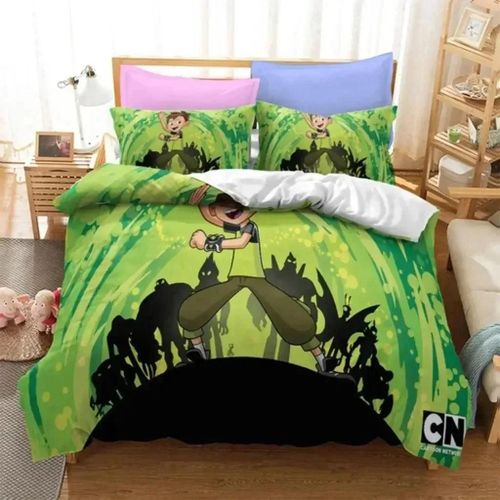 Parure De Lit Avec Housse De Couette Et Taie D'oreiller Pour Enfant Et Adulte, Motif Ben Alien Force 10, Motif Pirate, Pour Adolescents, Garcon S Et Filles, Taille Double, Queen Size