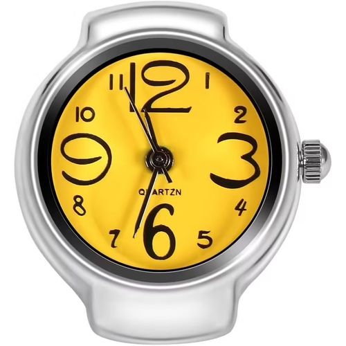 Eryi - Montre Bague À Quartz Analogique, 8 Couleurs Tendance, Pour Homme Et Femme-Ouragan X