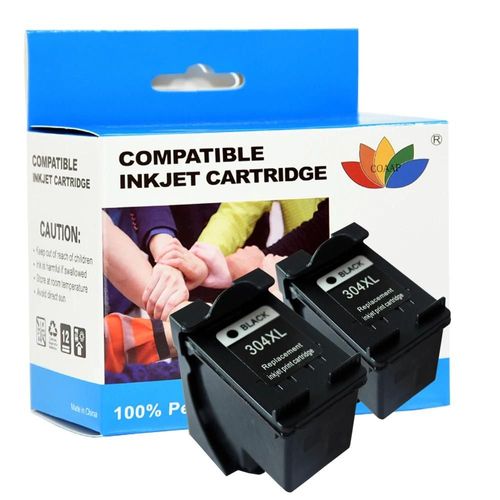 ( 2PK - BLACK) Cartouches d'encre noires et tricolores compatibles Hp 304XL-haute qualité pour HP DeskJet 2600 2620 2621 2622 2623 3720 3720 3720 3720