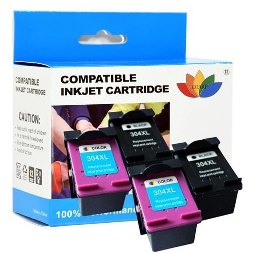 ( 4PK - 2BK 2C) Cartouches d'encre noires et tricolores compatibles Hp 304XL-haute qualité pour HP DeskJet 2600 2620 2621 2622 2623 3720 3720 3720 3720