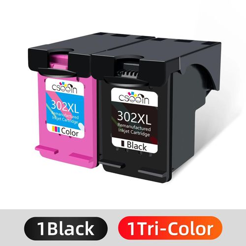 (2pcs ) 302 XL cartouche d'encre reconditionnée pour HP302 pour HP Deskjet ENVY Officejet 2130 1110 3639 4511 4650 5220