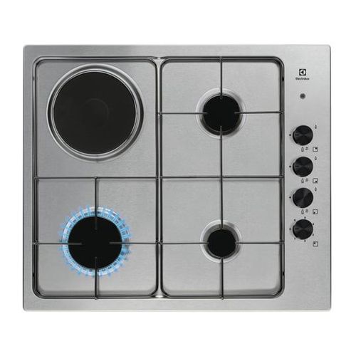 Electrolux - Plaque de cuisson mixte 60cm 4 feux acier inox EGL62821OX