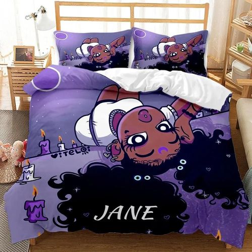 Housse De Couette Fille Noire, Impression Numérique 3d, Exquise, Dessin Anime, Ensemble De Literie, Couette, Lit, Decoration D'intérieur, Cadeau Pour Garcon S