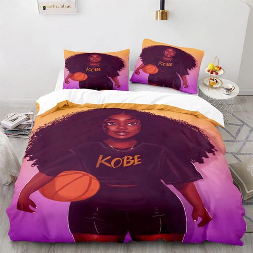 Housse De Couette American Black Girl, Taie D'oreiller Magique Black Girl, Ensemble De Literie Pour Garcon S Et Filles, Decoration De Chambre, Cadeau Pour Une Personne, Taille Double