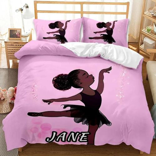 Housse De Couette Fille Noire, Impression Numérique 3d, Exquise, Dessin Anime, Ensemble De Literie, Couette, Lit, Decoration D'intérieur, Cadeau Pour Garcon S