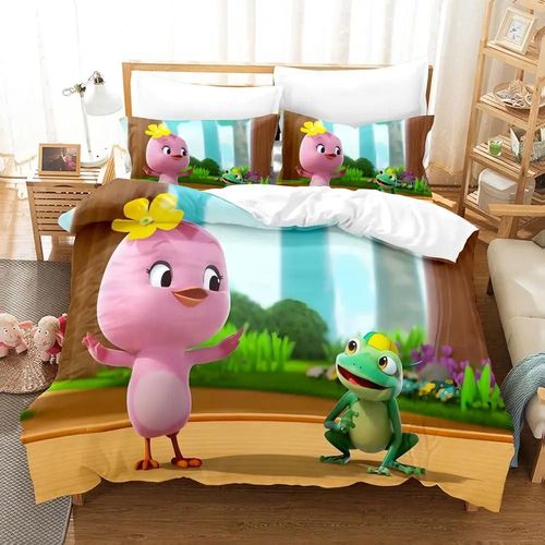 Housse De Couette Les Petits Faisans 3d Exquis Dessin Anime Impression Numérique Ensemble De Literie Couette Lit Jeunesse Decoration De La Maison Enfants Garcon S Cadeau