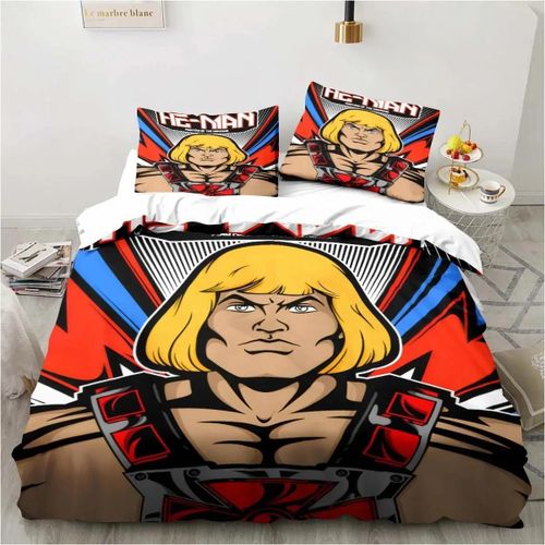 Ensemble De Literie He Man Et Les Maîtres De L'univers Ensemble De Fournitures De Lit Exquis Ensemble De Housse De Couette Ensemble De Couette Ensemble De Literie