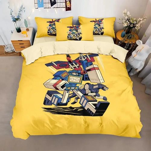 Housse De Couette G1 Pour Voiture, Motif Robot De Dessin Anime 3d, T-Transformers, Impression Numérique, Decoration D'intérieur Pour Jeunes, Cadeau Pour Garcon S