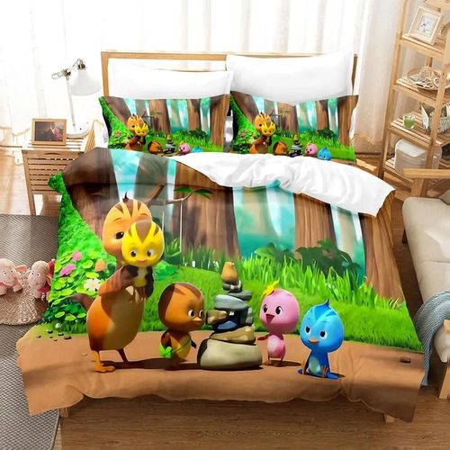 Housse De Couette Les Petits Faisans 3d Exquis Dessin Anime Impression Numérique Ensemble De Literie Couette Lit Jeunesse Decoration De La Maison Enfants Garcon S Cadeau