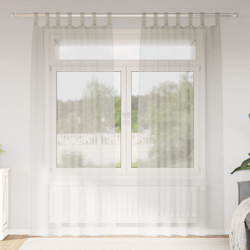 Vidaxl Rideaux Avec Des Rideaux 2 Pcs Crème 140 X 225 Cm Polyester