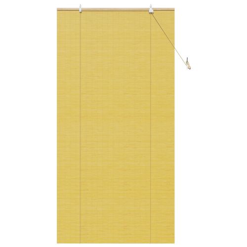 Vidaxl Stores Et Occultants Avec Des Rideaux Jaune 110 X 220 Cm Bambou