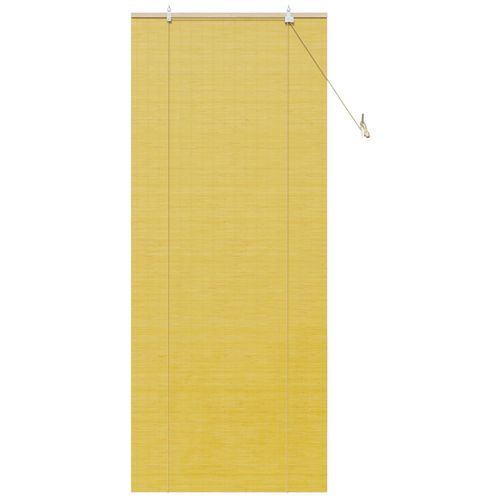 Vidaxl Stores Et Occultants Avec Des Rideaux Jaune 90 X 220 Cm Bambou