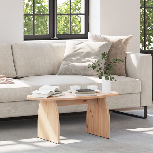 Vidaxl Table Basse Naturel 80 X 40 X 35 Cm Bois De Pin Massif