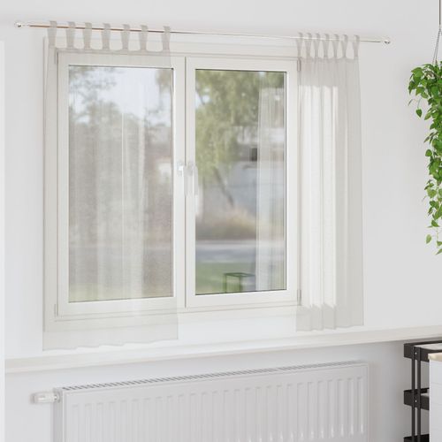 Vidaxl Rideaux Avec Des Rideaux 2 Pcs Crème 140 X 175 Cm Polyester