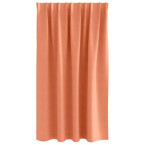 Vidaxl Rideaux 2 Pcs Couleur Terre Cuite 140 X 140 Cm Polyester