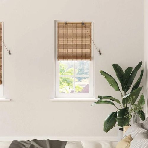 Vidaxl Stores Et Rideaux Marron Clair 60 X 160 Cm Bambou