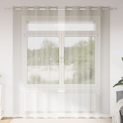 Vidaxl Rideaux Avec Des Rideaux 2 Pcs Crème 140 X 260 Cm Polyester