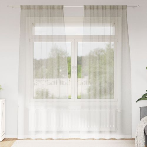 Vidaxl Rideaux Avec Des Rideaux 2 Pcs Crème 140 X 245 Cm Polyester