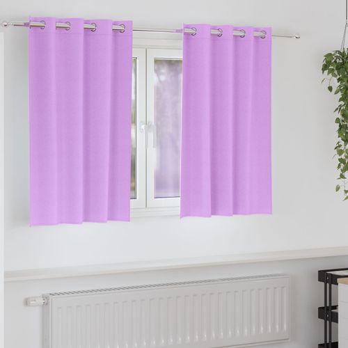 Vidaxl Rideaux Avec Des Rideaux 2 Pcs Violet 140 X 140 Cm Polyester