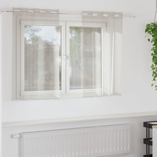Vidaxl Rideaux Avec Des Rideaux 2 Pcs Crème 140 X 140 Cm Polyester