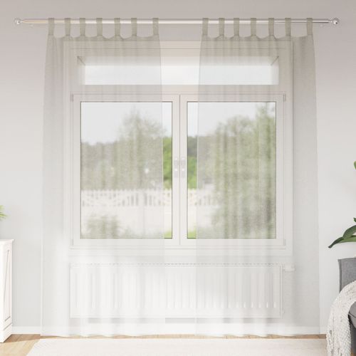 Vidaxl Rideaux Avec Des Rideaux 2 Pcs Crème 140 X 260 Cm Polyester