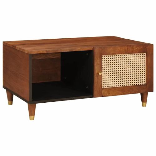 Vidaxl Tables Basses Avec Étagère Marron 80 X 50 X 40 Cm