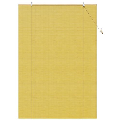 Vidaxl Stores Et Occultants Avec Des Rideaux Jaune 140 X 220 Cm Bambou