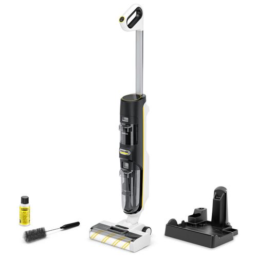 Aspirateur balai laveur sans fil Karcher FCV4 - eau et poussières - 200 m² - aspire lave et sèche