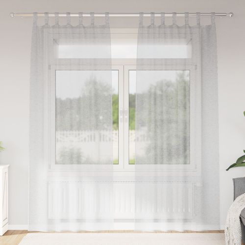 Vidaxl Rideaux 2 Pcs Gris Clair 140 X 225 Cm Polyester