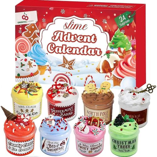 Calendrier de l'Avent 2024 ¿ Calendrier compte à rebours de Noël 24 jours surprise, jouet cadeau amusant pour enfants, adolescentes et filles