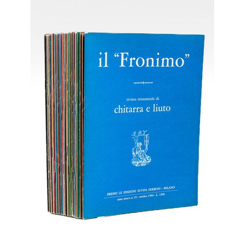 Il "Fronimo". Rivista Trimestrale Di Chitarra E Liuto [ Du N°1 Ottobre 1972 Au N° 33 Ottobre 1980 : 8 Années Complètes En 33 Numéros ]